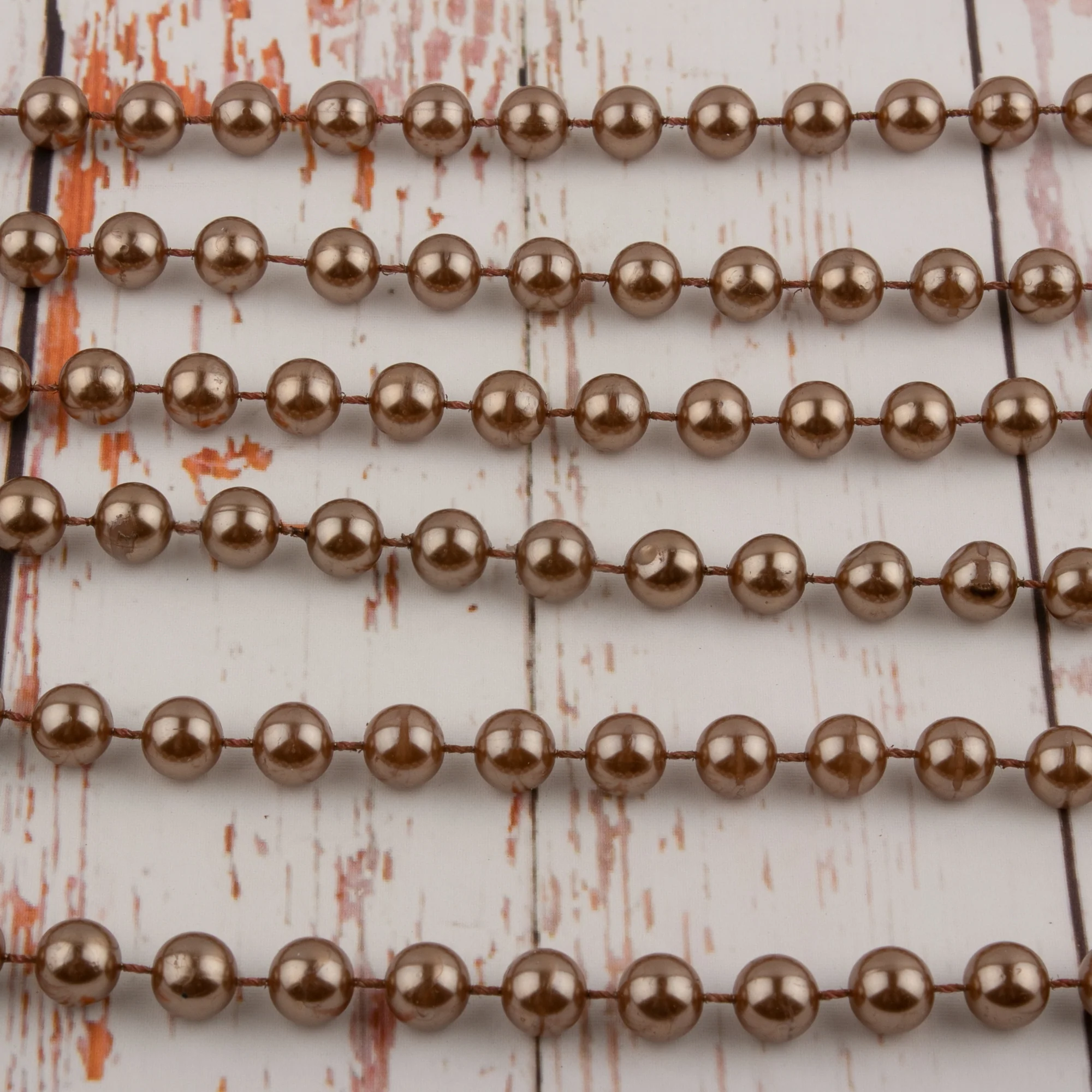 10mm Plastic Beads - Brown - Image 2
