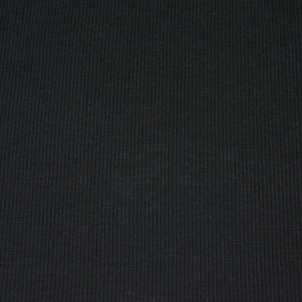 2 x 2 Rib Tubular Knit - Black - Image 2