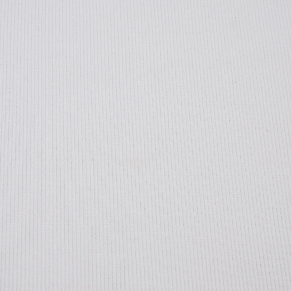 2 x 2 Rib Tubular Knit - White - Image 2