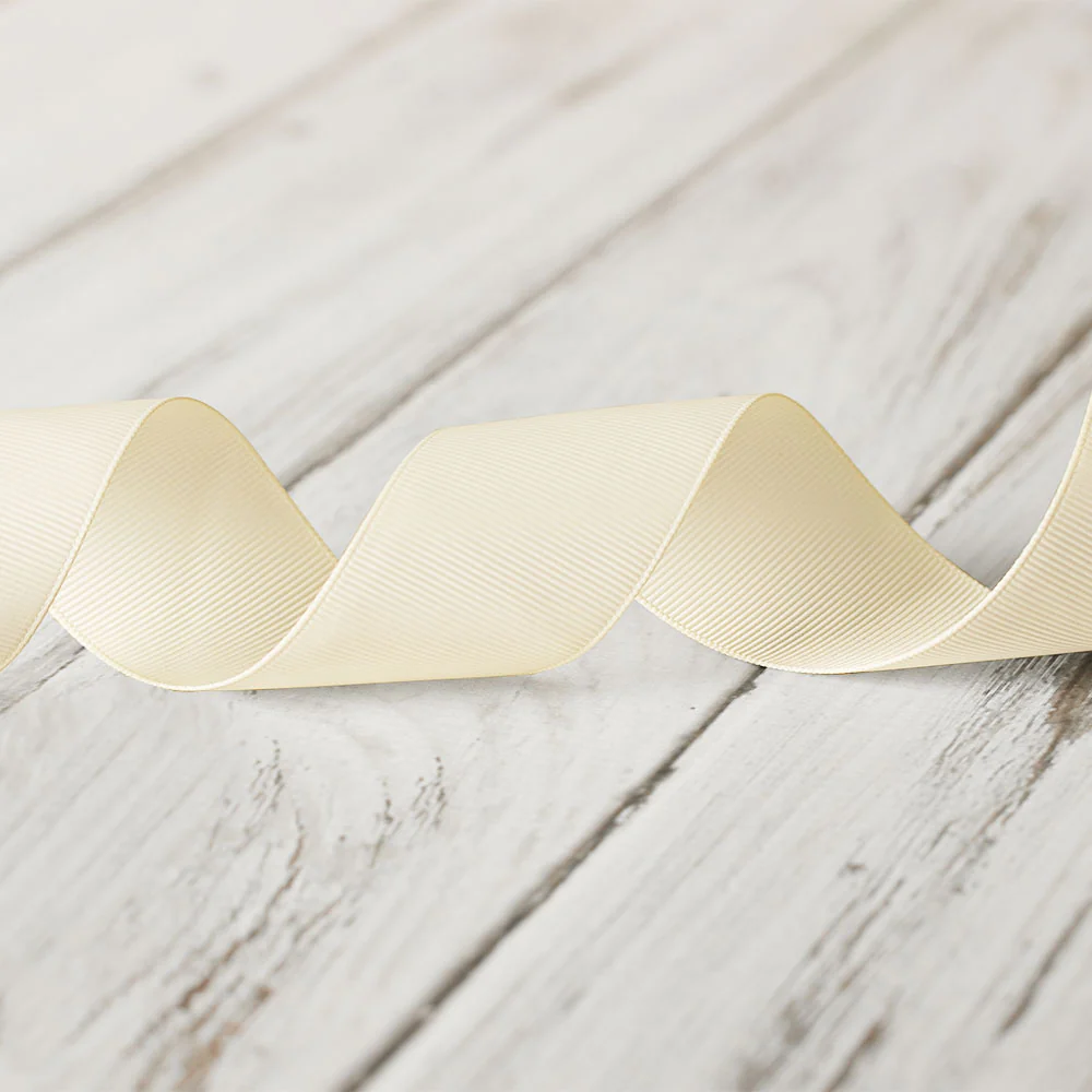 38mm Grosgrain Ribbon - Bridal White