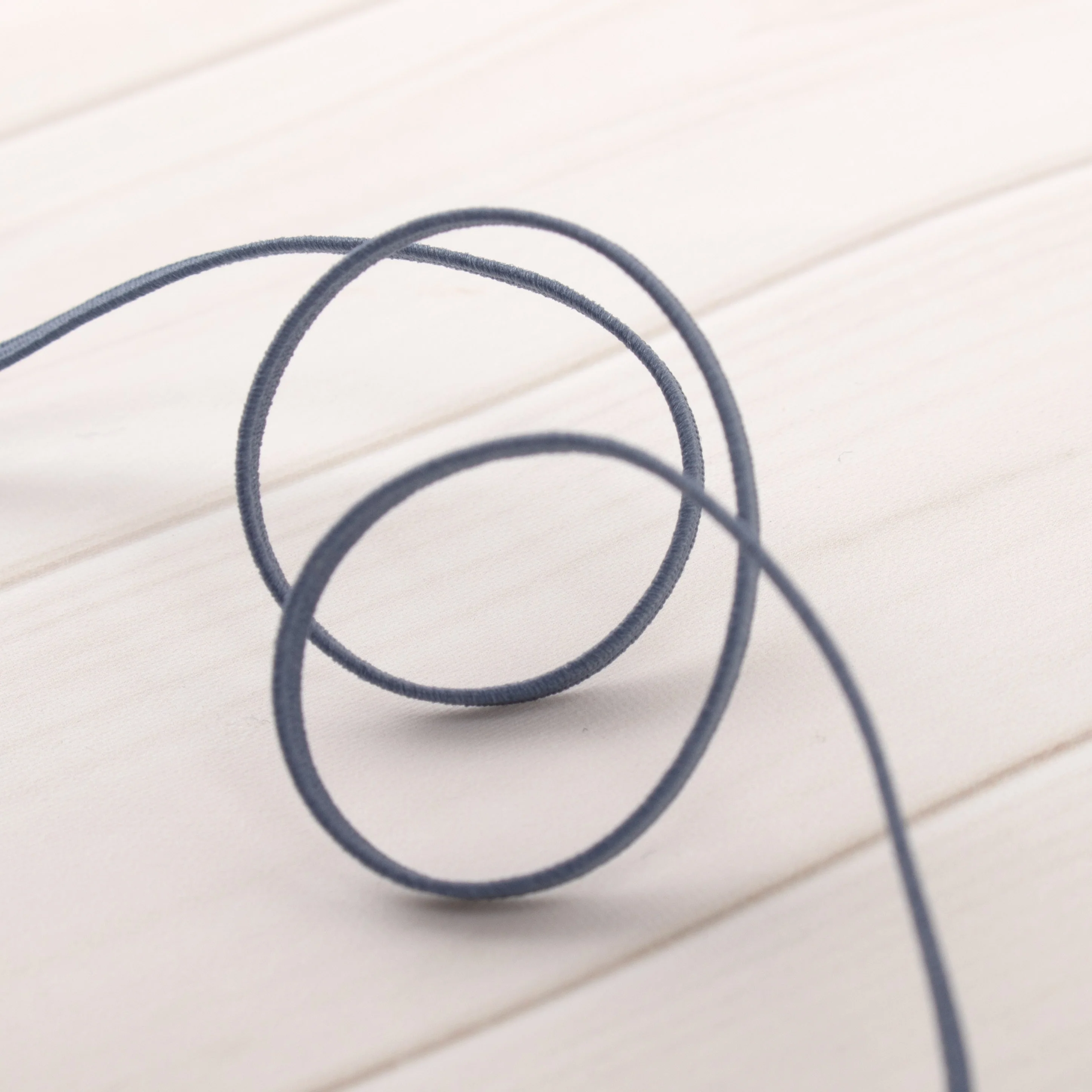 3mm braided elastic - BLUE STEEL - Image 2