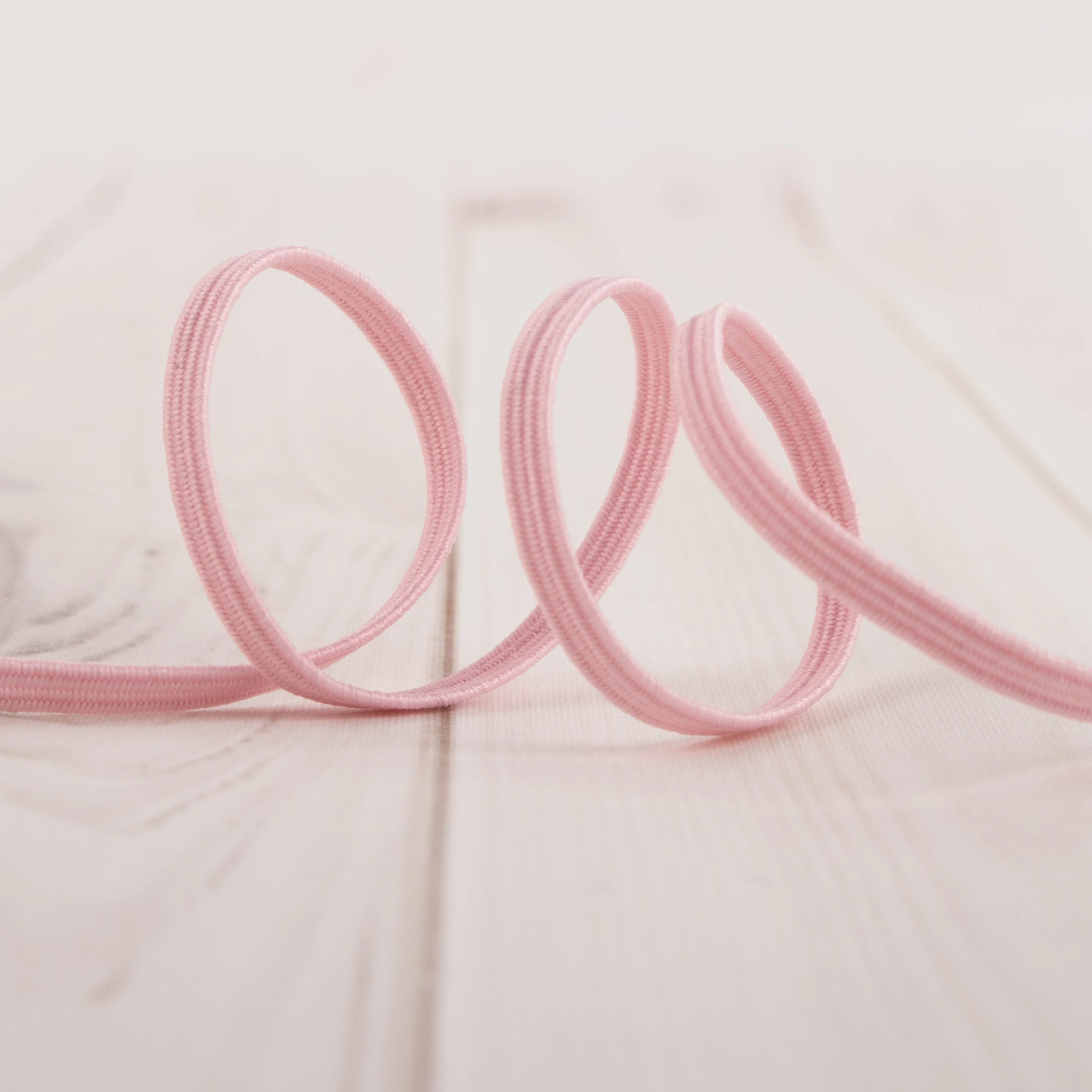 3mm braided elastic - LIGHT PINK