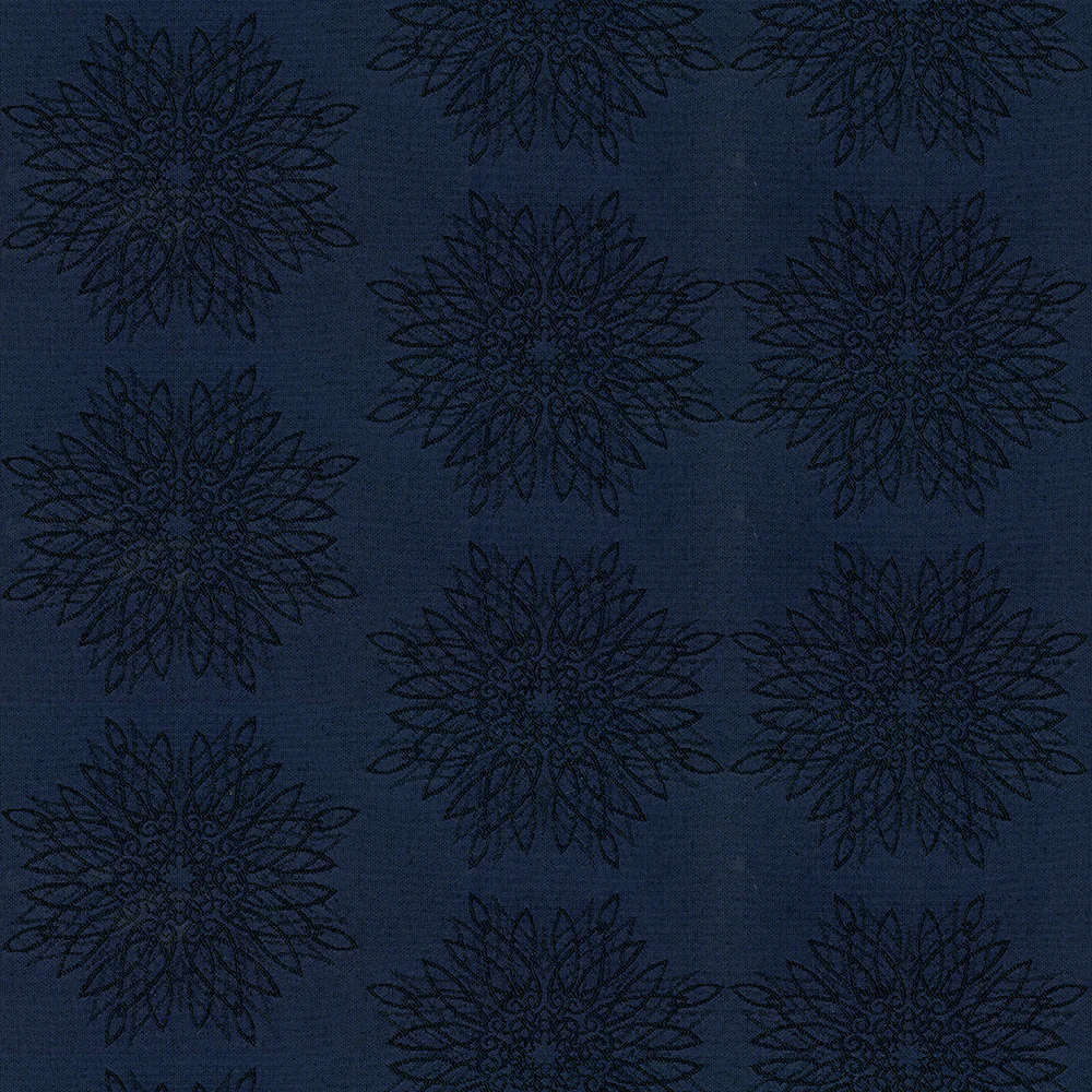 9 x 9 inch Home Decor fabric swatch - Crypton Continuous 308 Navy