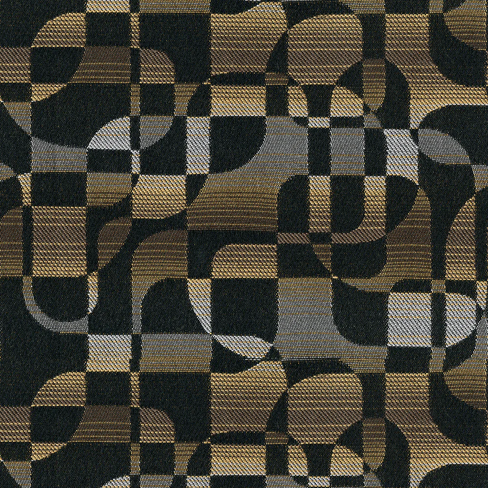 9 x 9 inch Home Decor fabric swatch - Crypton Multiplex 94 Blackbird