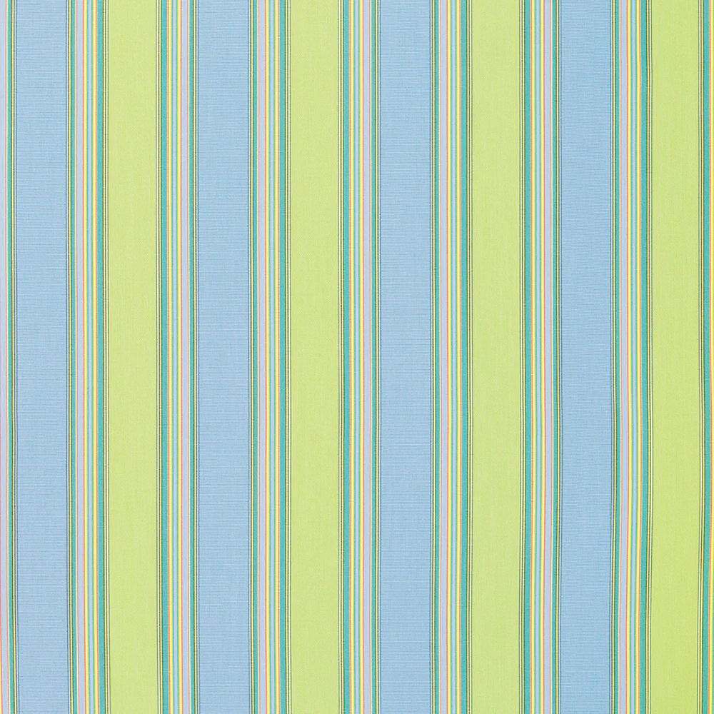 9 x 9 inch Home decor fabric Swatch - Sunbrella Furniture Stripes Bravada 5602 Limelite