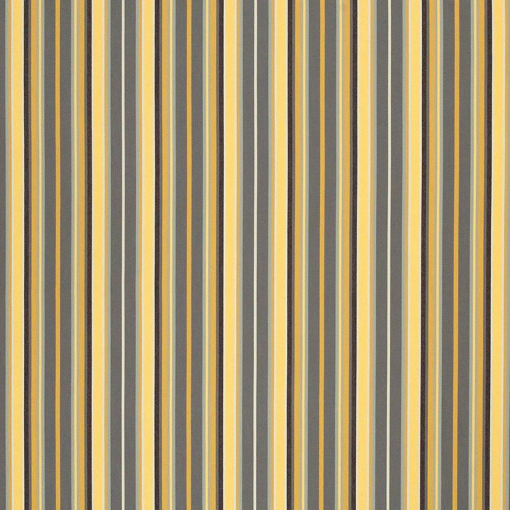 9 x 9 inch Home decor fabric Swatch - Sunbrella Furniture Stripes Foster 56051-0000 Metallic