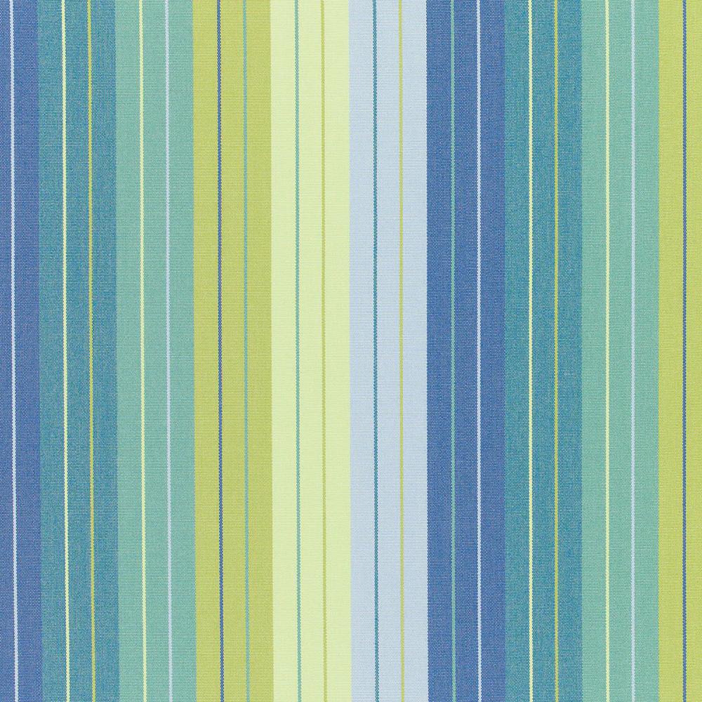 9 x 9 inch Home decor fabric Swatch - Sunbrella Furniture Stripes Seville 5608 Seaside