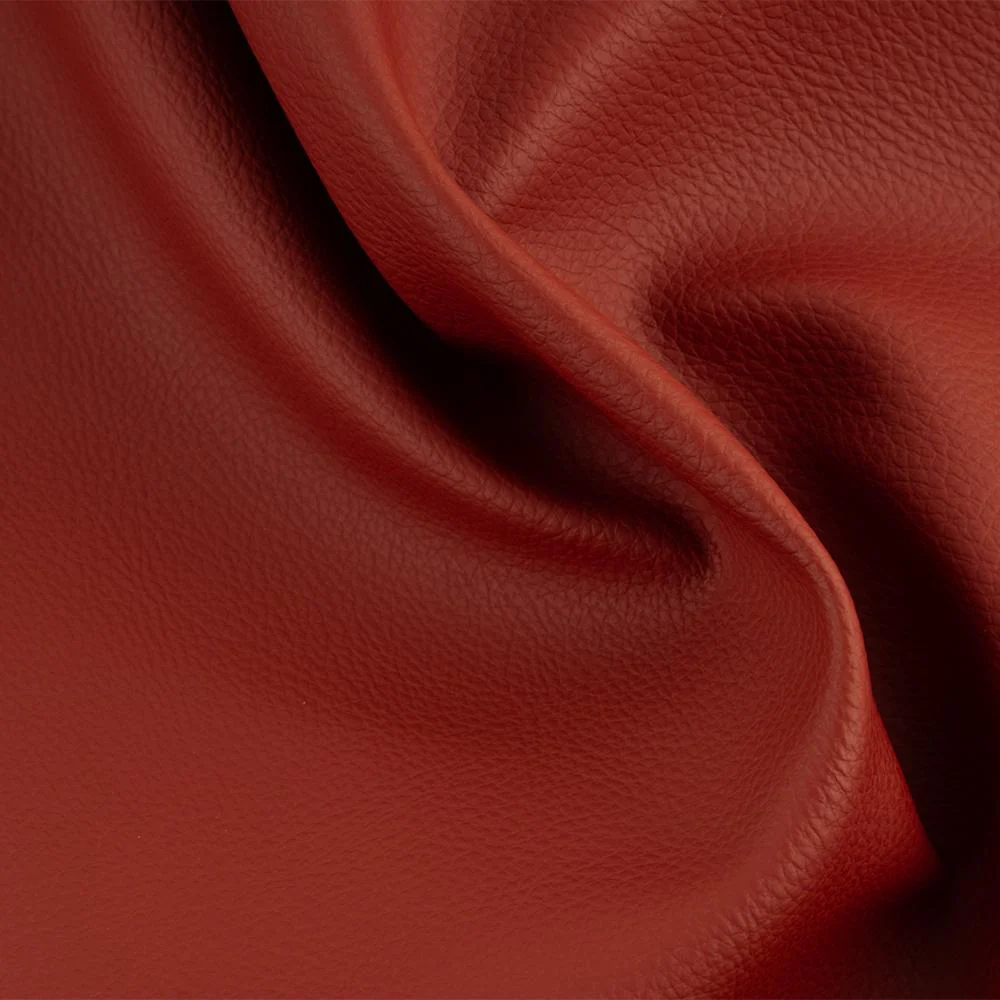 9 x 9 inch Home Decor Fabric - Utility - Premium Leather Look - Bordeaux - Image 2