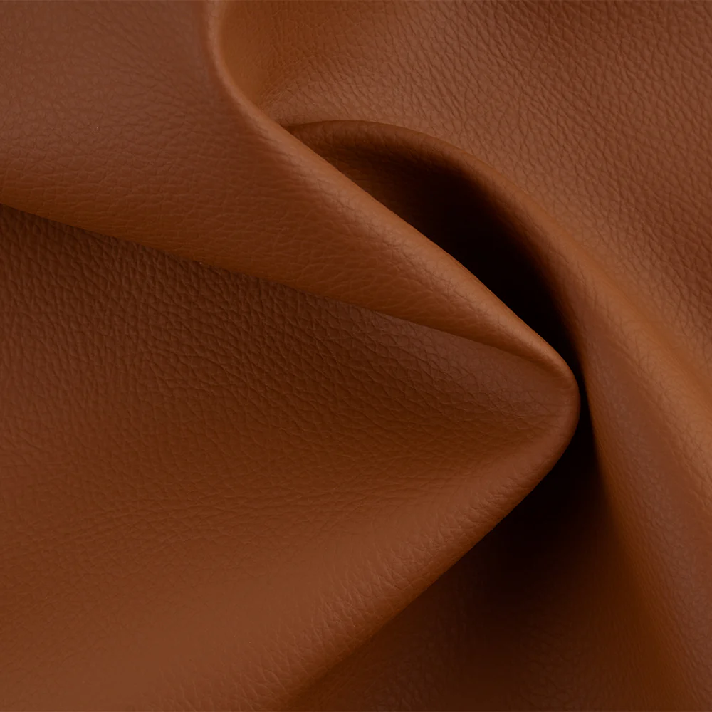 9 x 9 inch Home Decor Fabric - Utility - Premium Leather Look - Cognac - Image 2