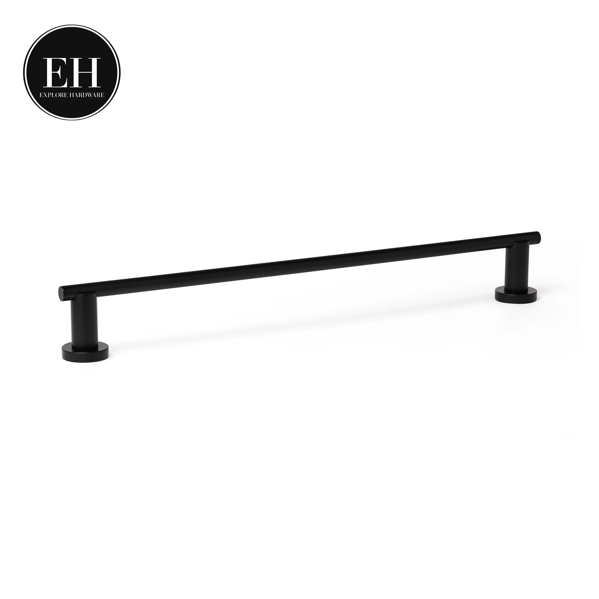 Allyson - Round Towel Holder - Matte Black