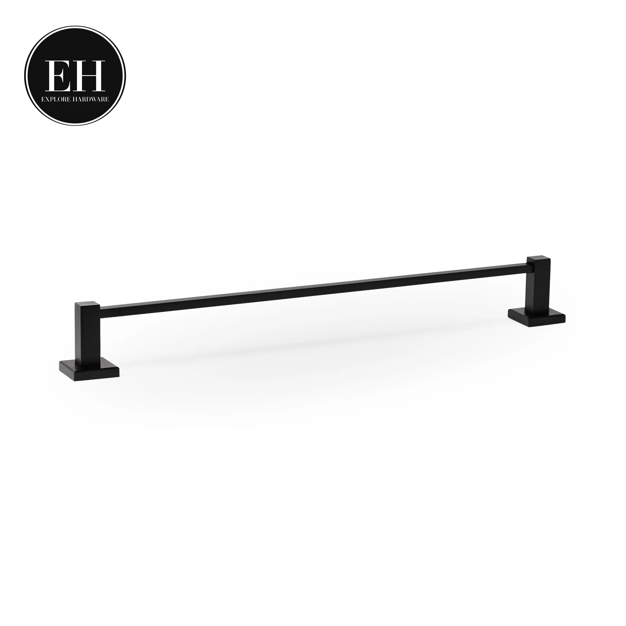 Amy - Square Towel Holder - Matte Black