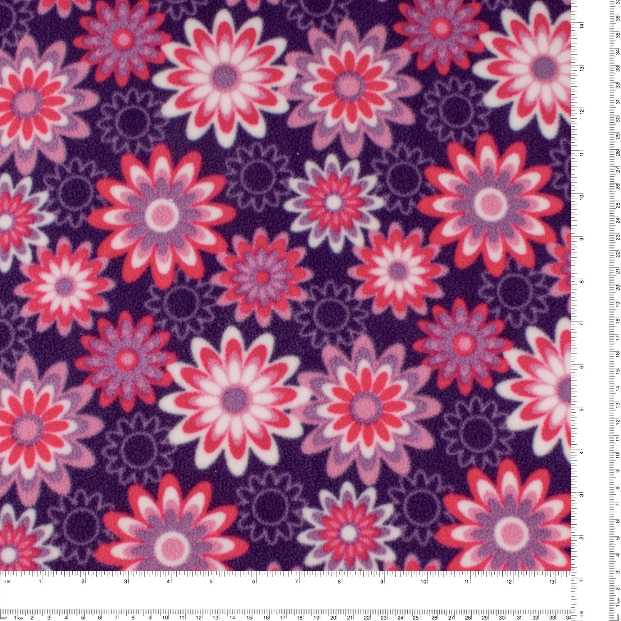 Anti Pill Fleece Print - MONTANA - 002 - Purple - Image 3