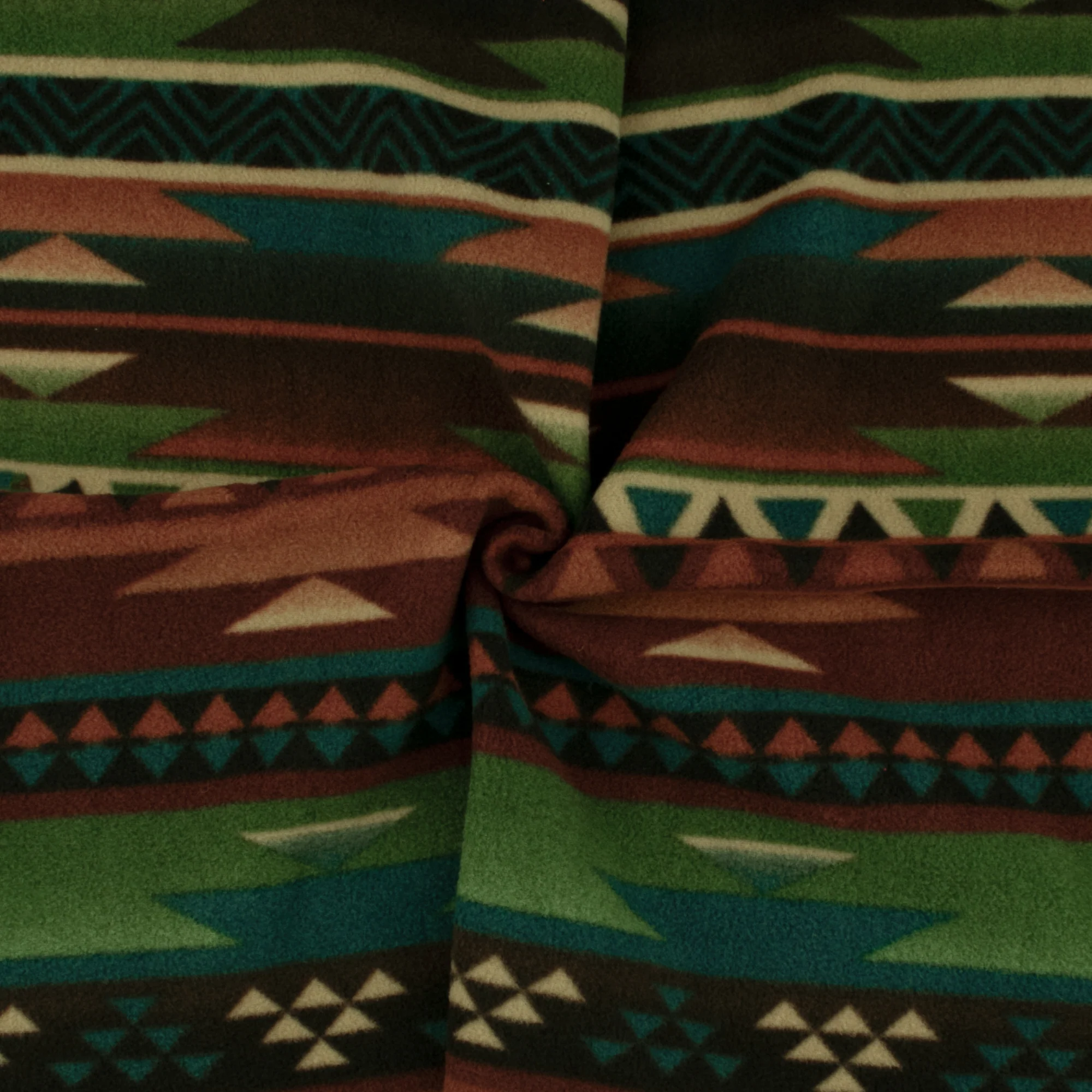 Anti Pill Fleece Print - MONTANA - 012 - Rust - Image 2