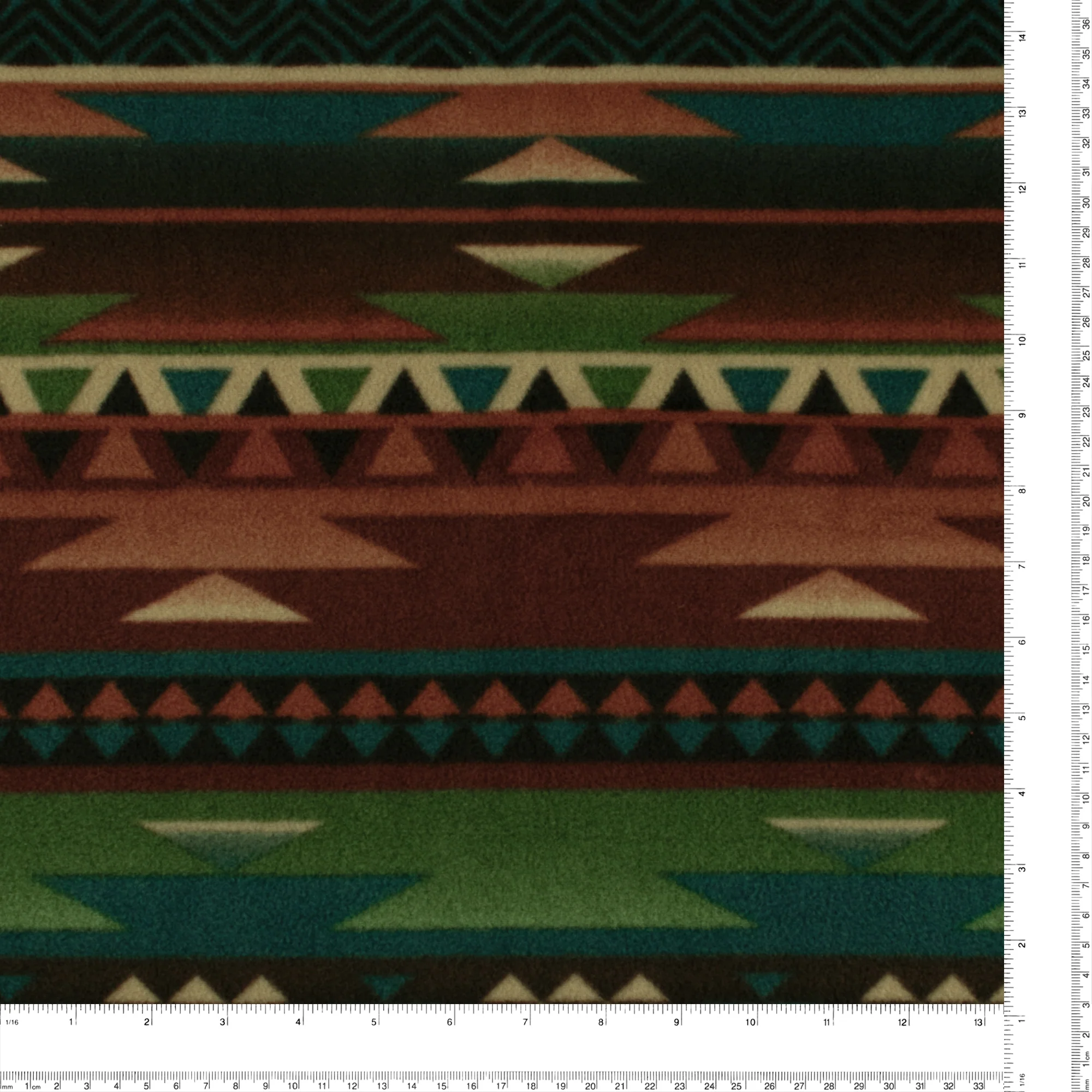 Anti Pill Fleece Print - MONTANA - 012 - Rust - Image 3