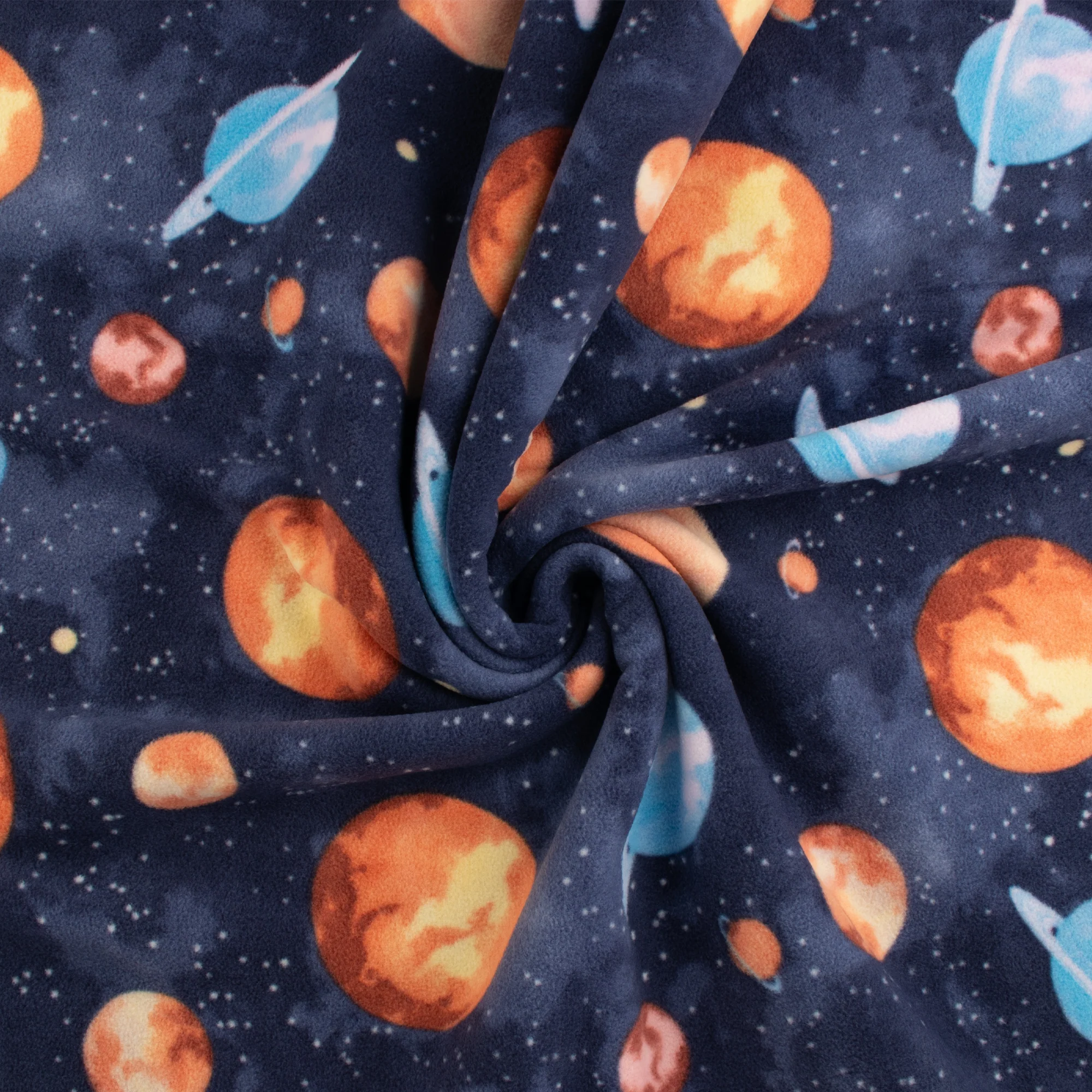 Anti Pill Fleece Print - MONTANA - 013 - Navy - Image 2