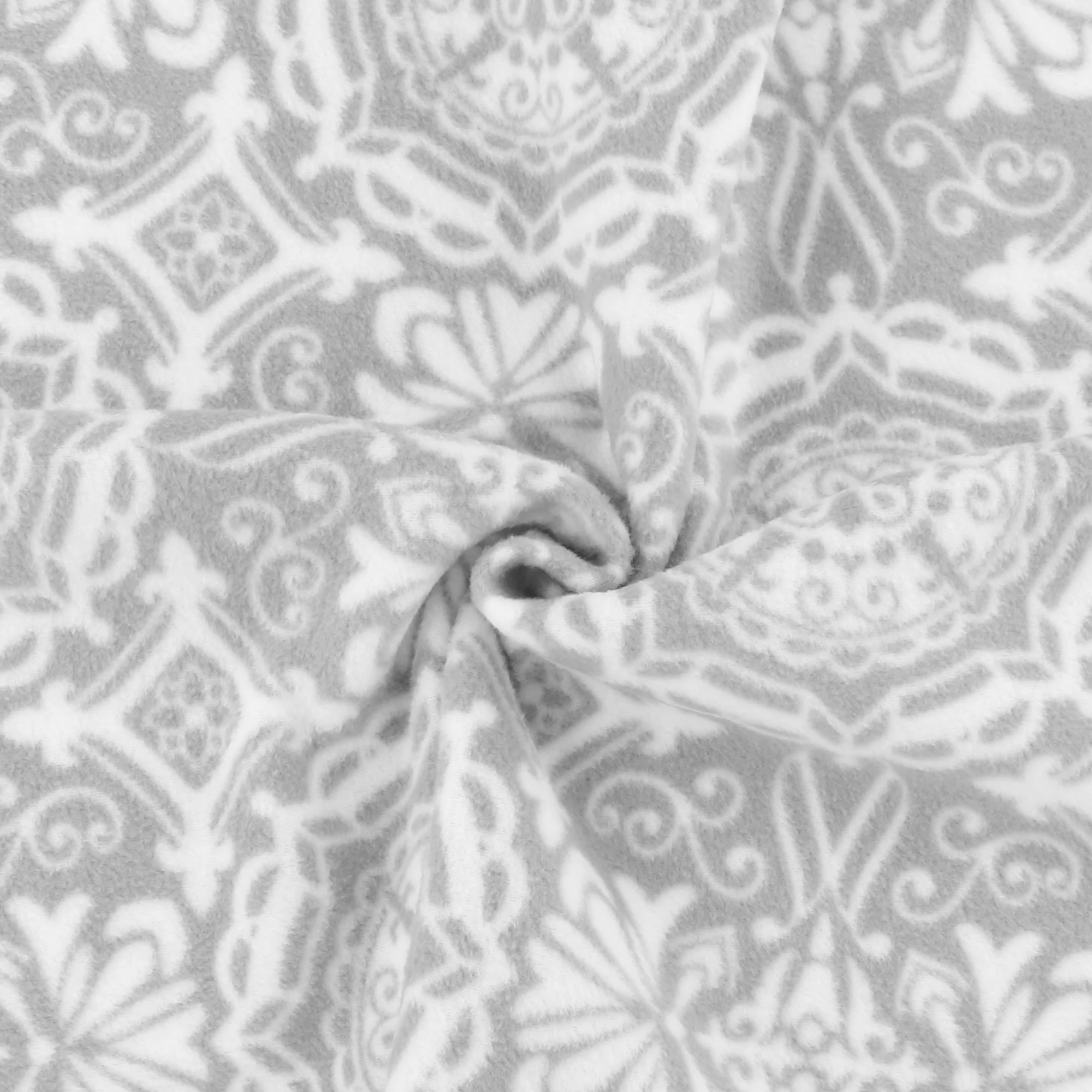 Anti Pill Fleece Print - MONTANA - 043 - Grey - Image 2