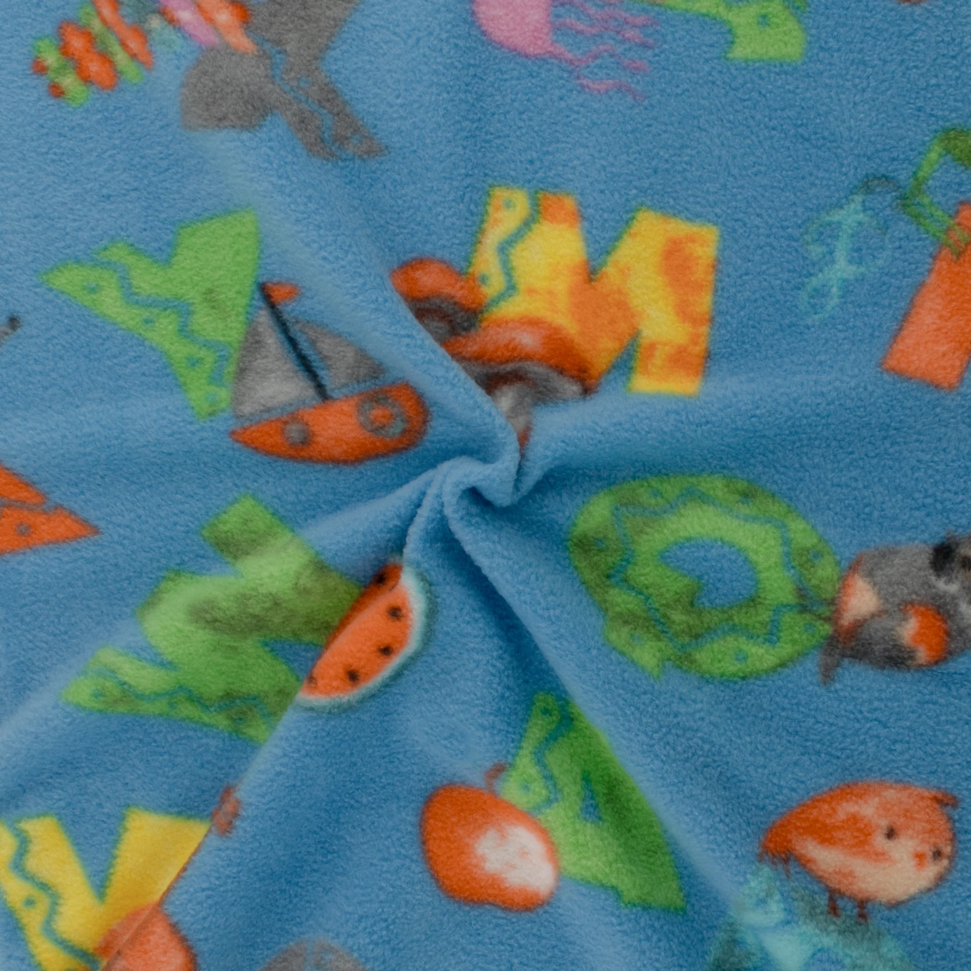 Anti Pill Fleece Print - MONTANA - 314 - Blue - Image 2