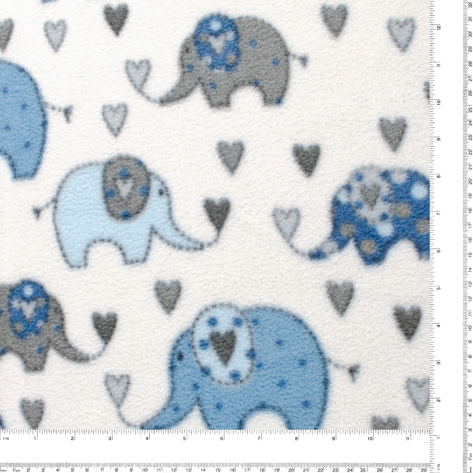 Anti Pill Fleece Print - MONTANA - 320 - Blue - Image 3