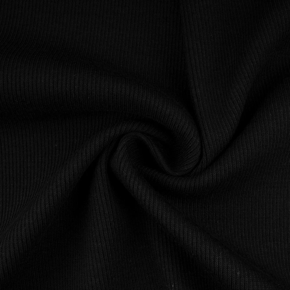 Novelty Black Knit - Rib large - Black - Image 2
