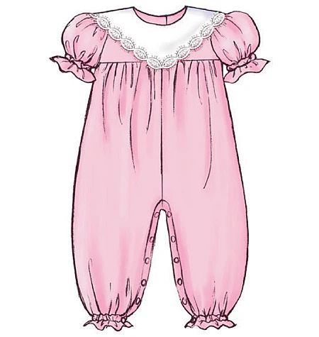 B4110 Infants' Dress, Panties, Jumpsuit and Hat (size: All Sizes In One Envelope) - Image 5