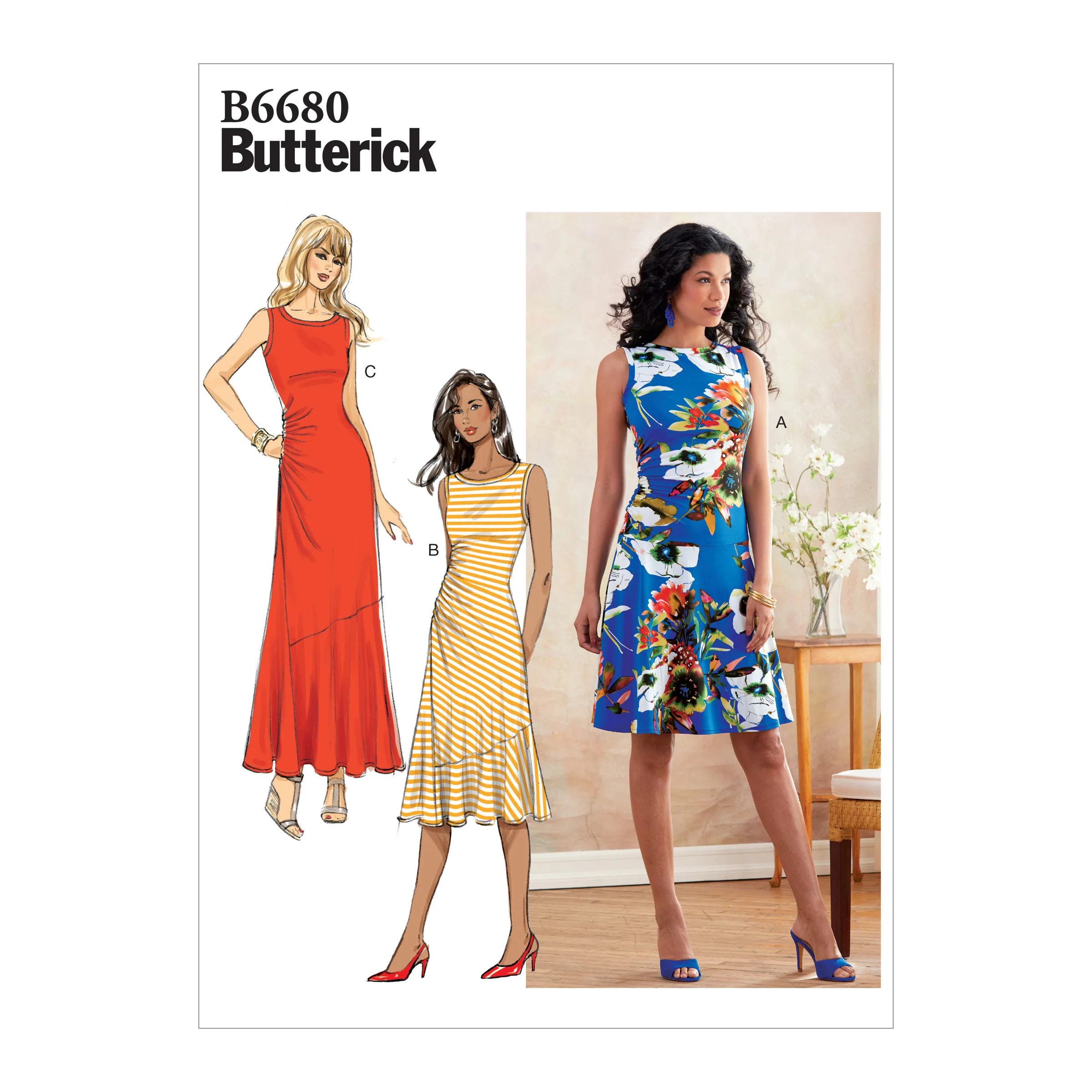 B6680 Misses' Dress (Size: 14-16-18-20-22)