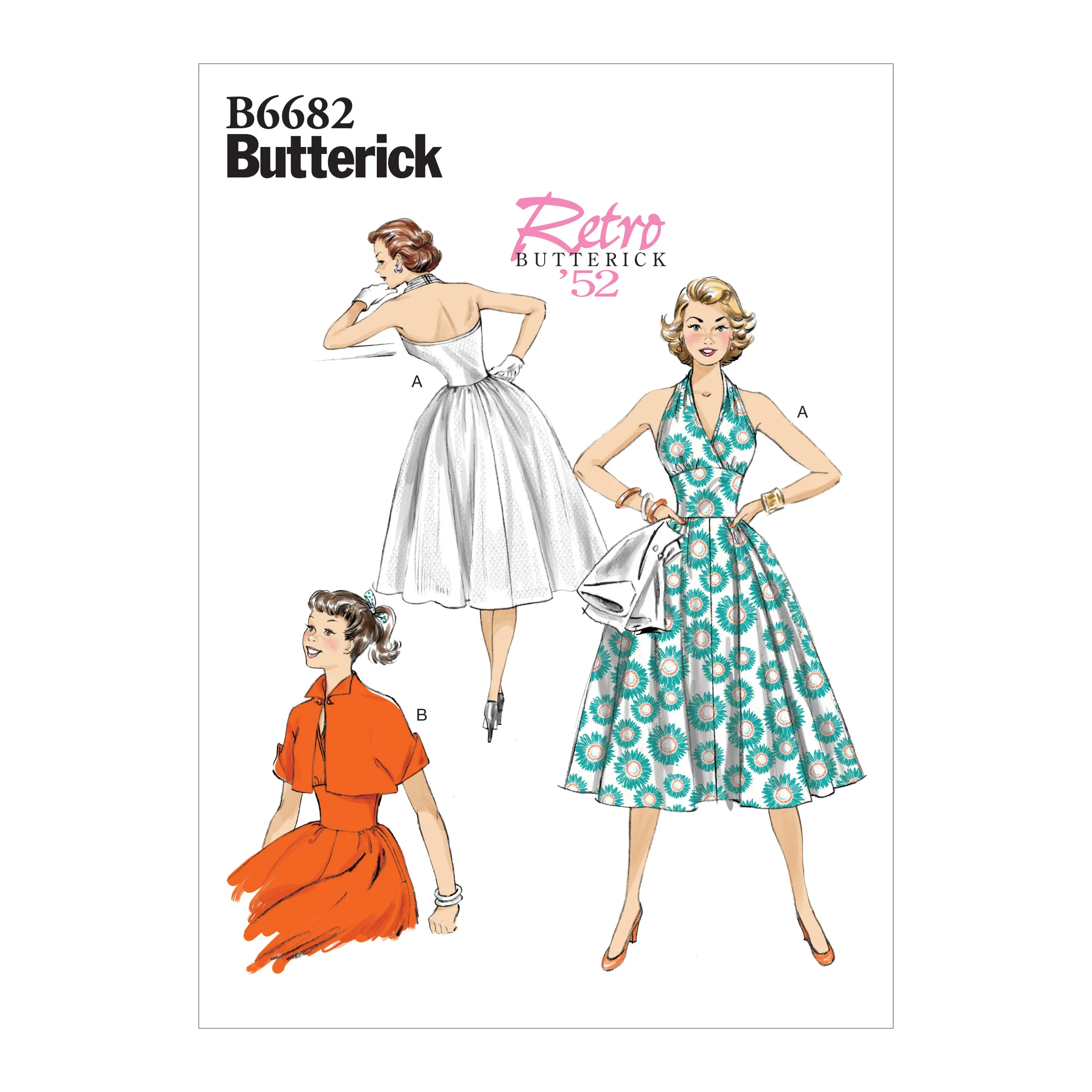 B6682 Misses' Dress and Jacket (Size: 14-16-18-20-22)