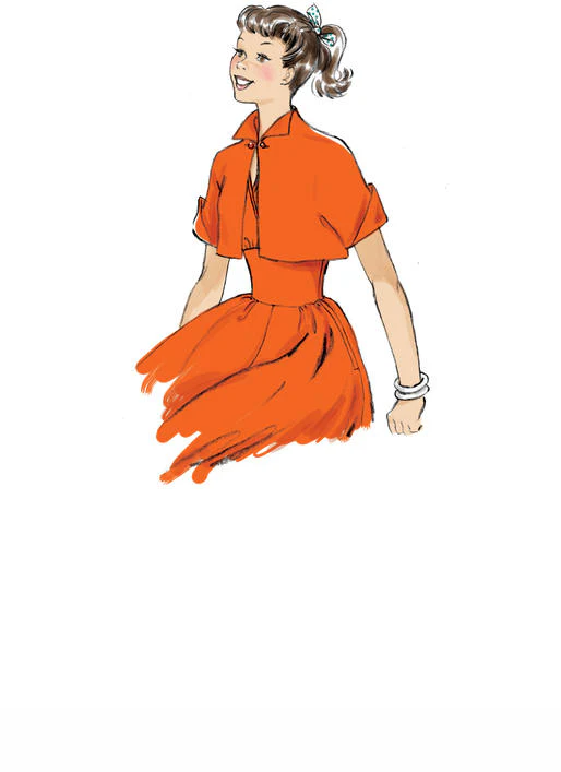 B6682 Misses' Dress and Jacket (Size: 14-16-18-20-22) - Image 7