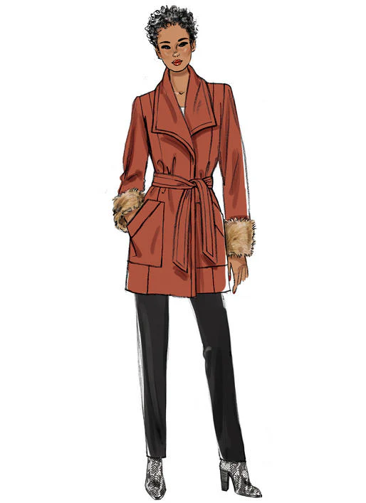 B6720 Misses'/Misses' Petite Outerwear & Belt (Size: XL-XXL) - Image 3