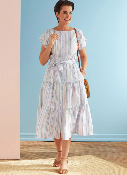 B6722 Misses' Dresses (Size: 14-16-18-20-22) - Image 3