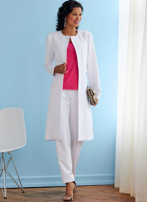 B6740 Misses' Jacket, Coat, Top & Pants (Size: 16-18-20-22-24) - Image 3