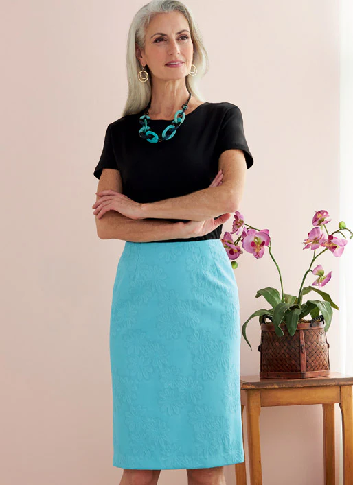 B6746 Misses' Straight Skirts and Belt (Size: 16-18-20-22-24) - Image 2