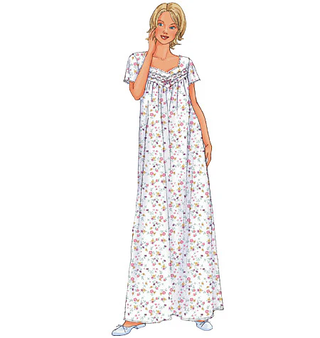B6838 Misses'/Misses' Petite Nightgown (size: L-XL) - Image 2