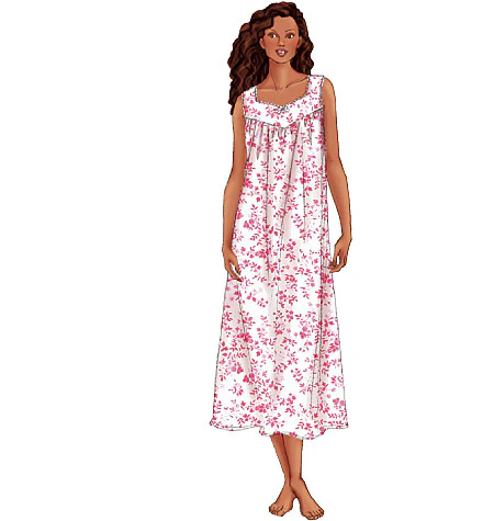 B6838 Misses'/Misses' Petite Nightgown (size: L-XL) - Image 5