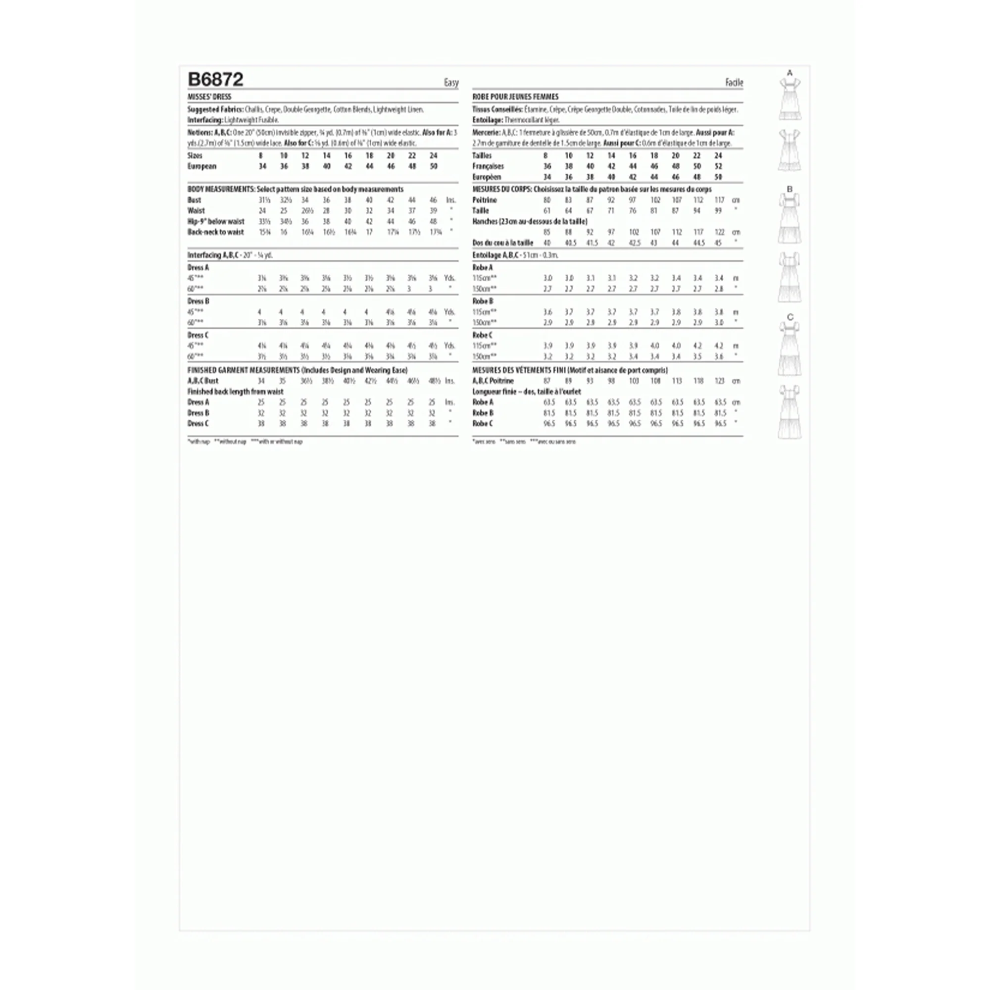 B6872 Misses' Dress - Image 2