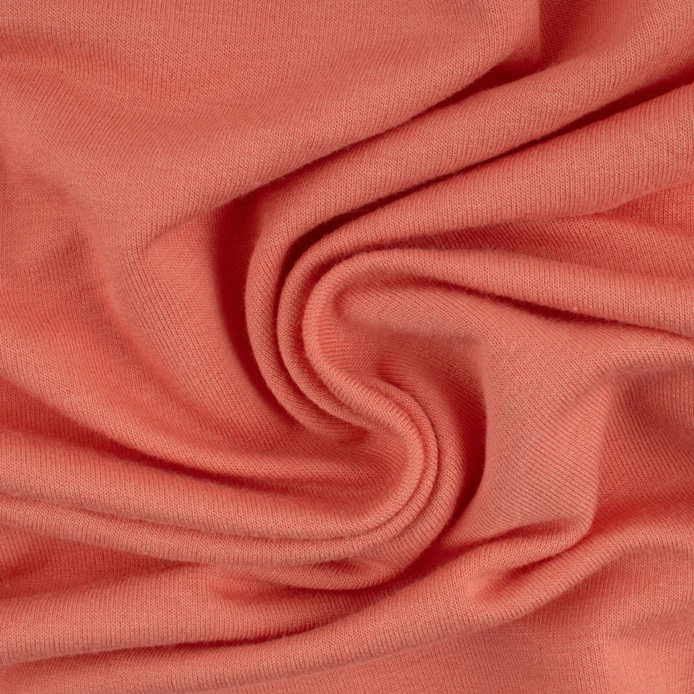 BAMBOO French Terry Knit - Cantaloupe - Image 2