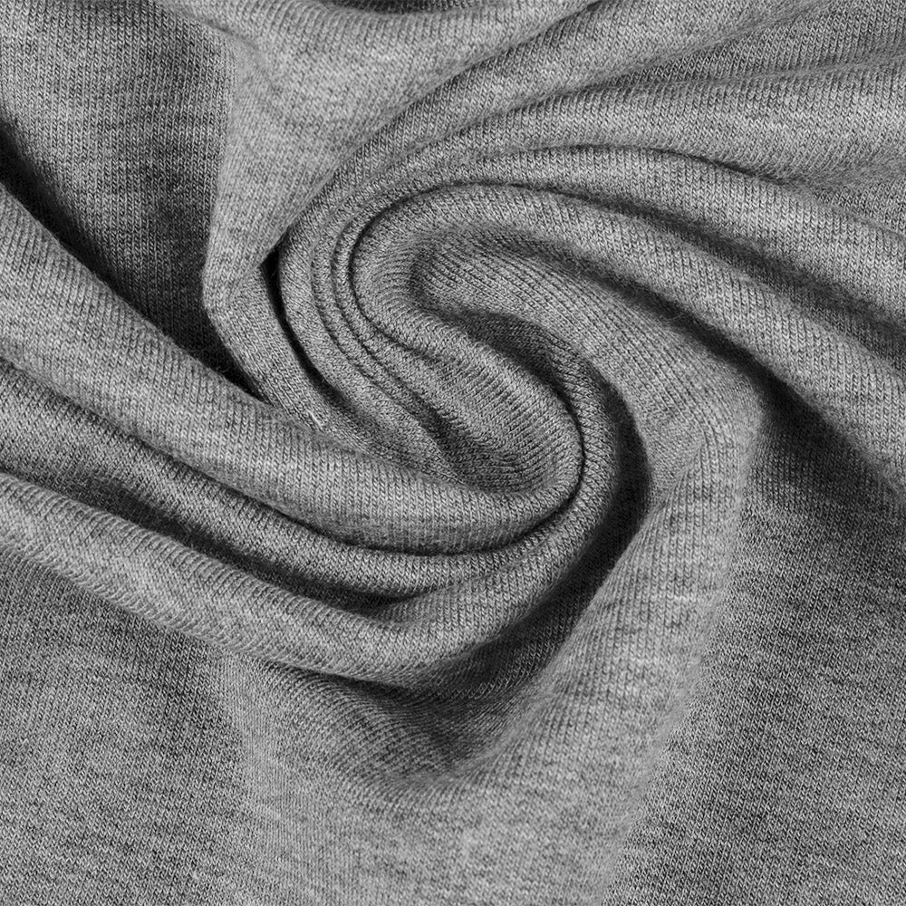 BAMBOO French Terry Knit - Grey Mix - Image 2