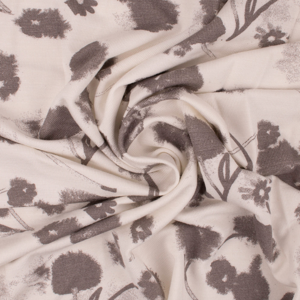 BAMBOO - Printed knit - Dandelion - Taupe - Image 2