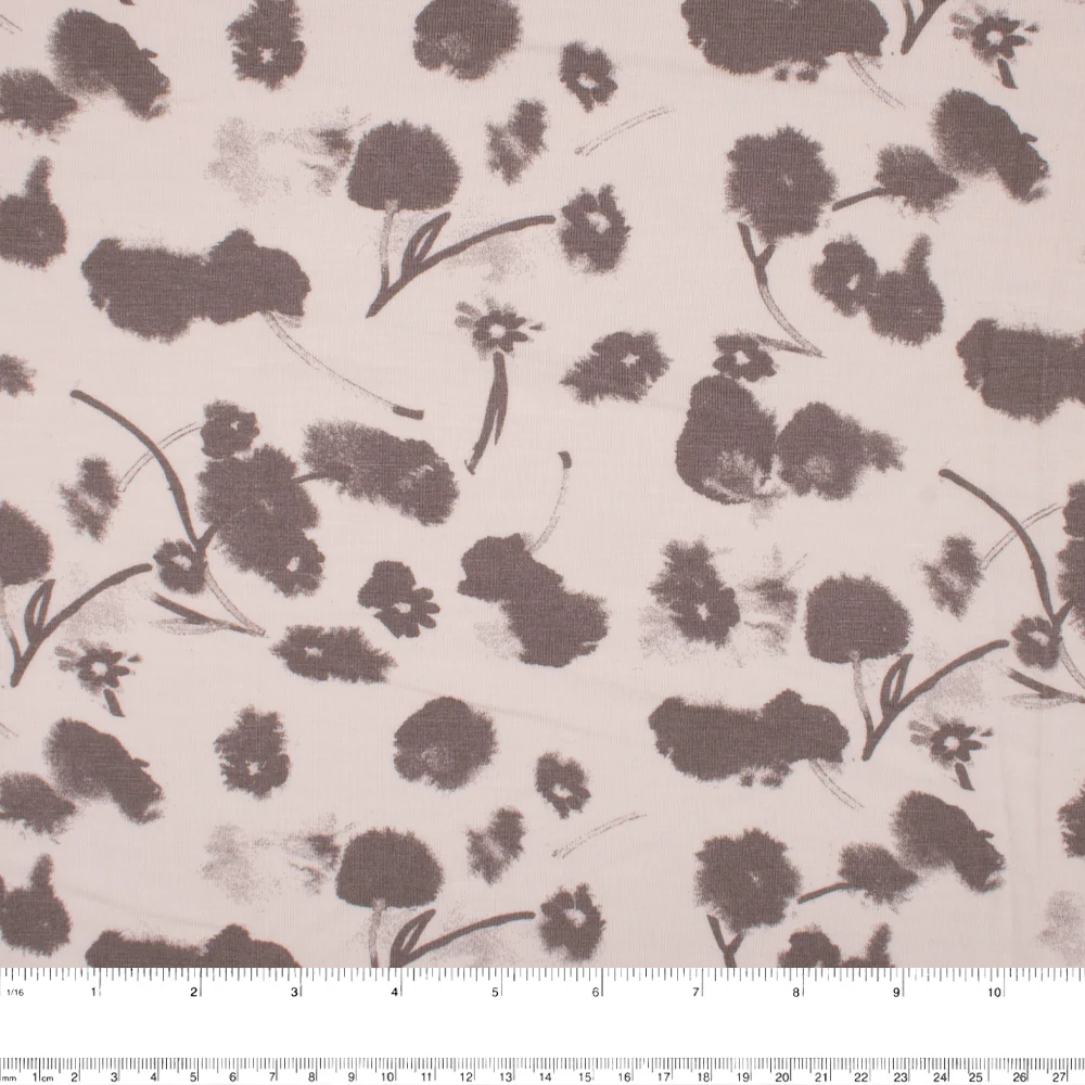BAMBOO - Printed knit - Dandelion - Taupe - Image 3