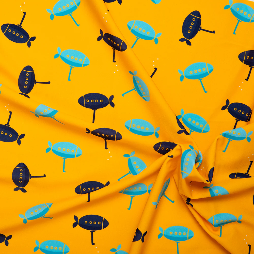 Bathing Suit Print - Airship - Yellow - Image 2