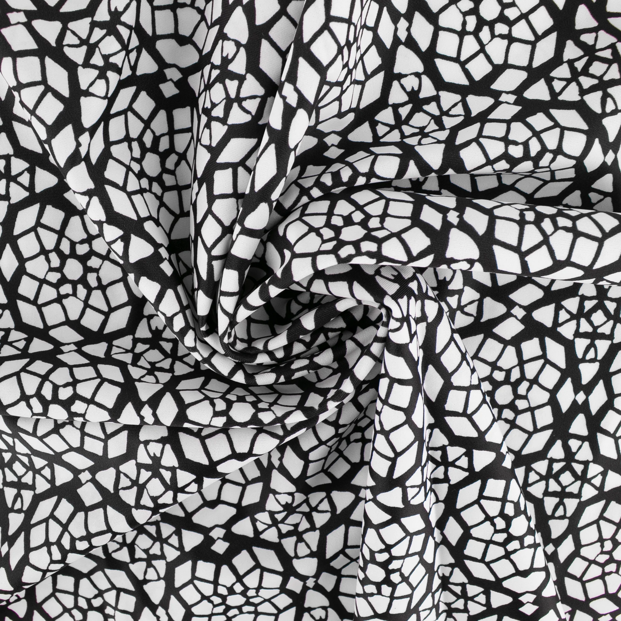 Bathing Suit Print - Geometric - Black / White - Image 2