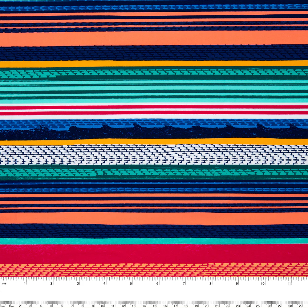 Bathing Suit Print - Geometric stripe - Multicolour - Image 3