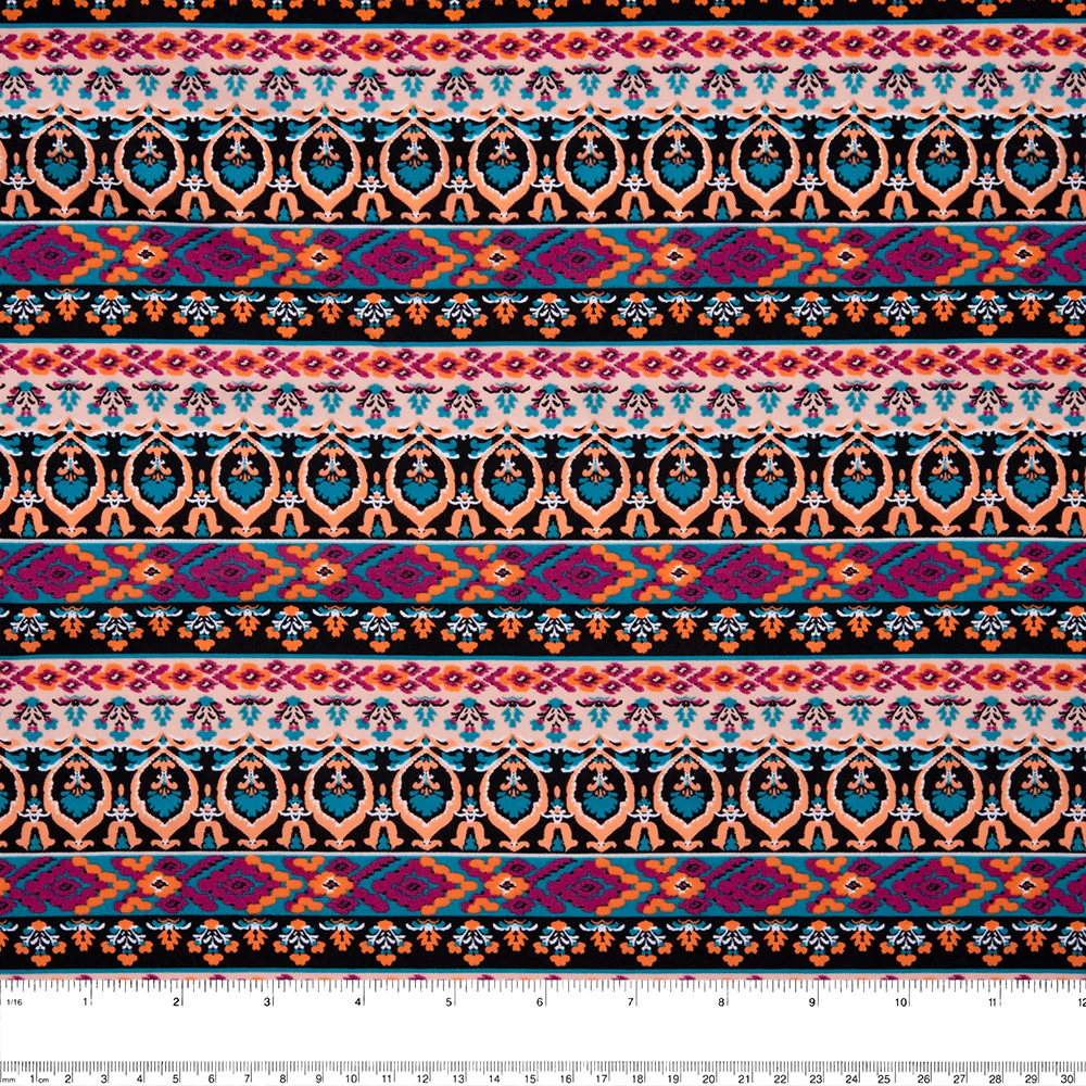 Bathing Suit Print - Geometric stripe - Pink / Orange - Image 3
