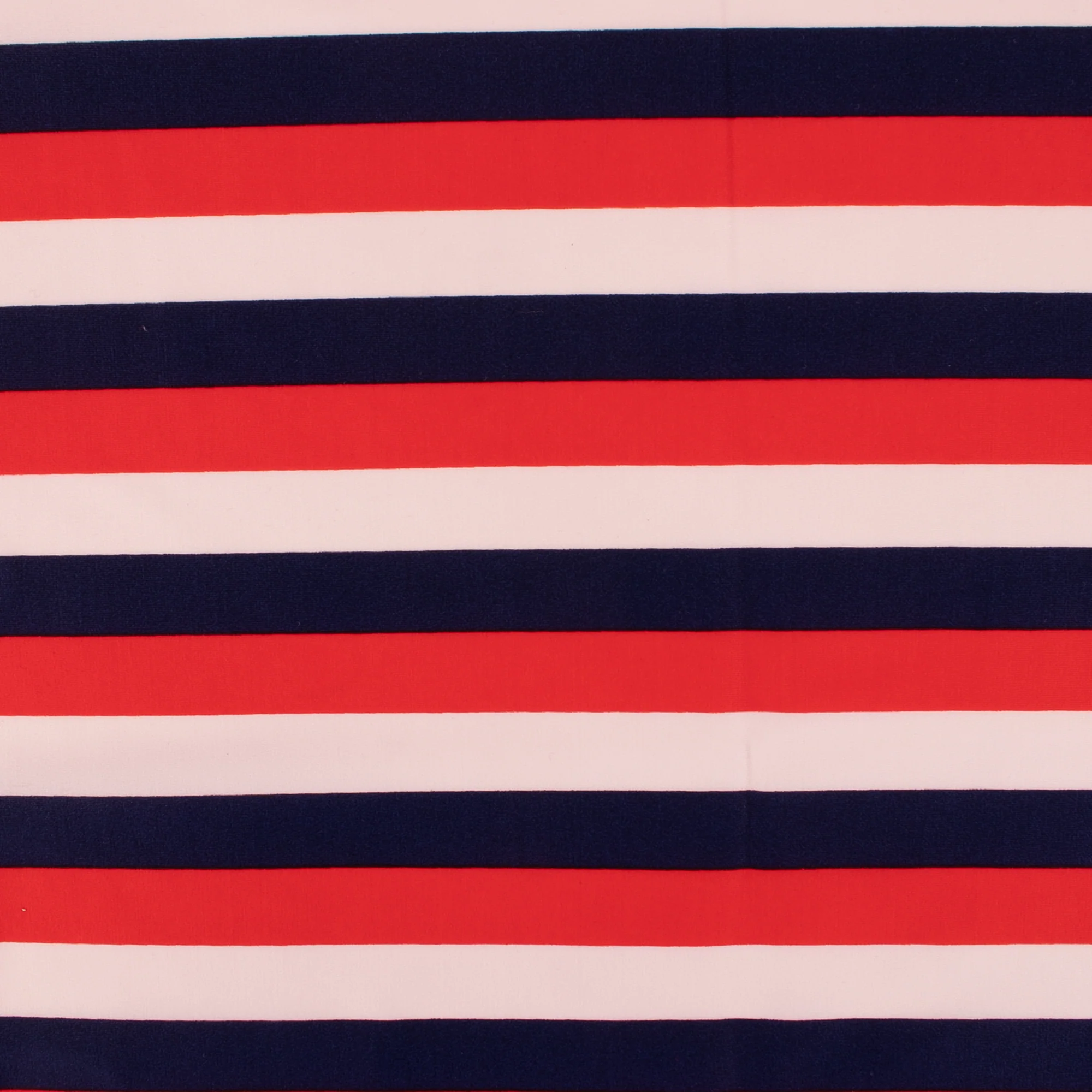 Bathing Suit Print - Stripe - Black / White / Red