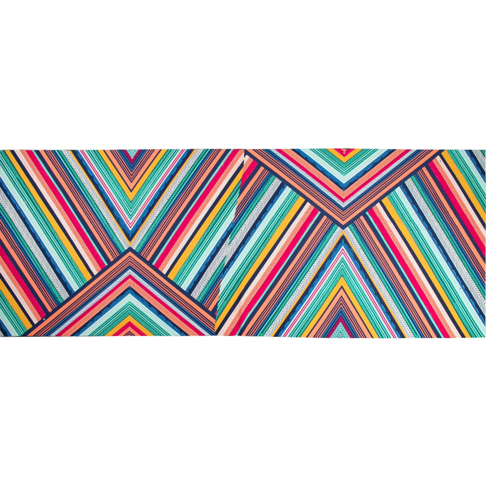 Bathing Suit Print - Stripes panel 22" x 61" (55 x 155 cm)- Red / Yellow / Blue