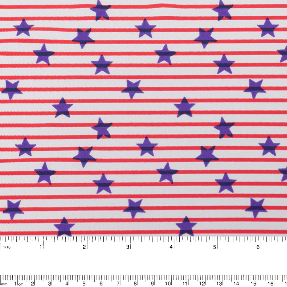 Bathing Suit Print - Stripes / Stars - White - Image 3