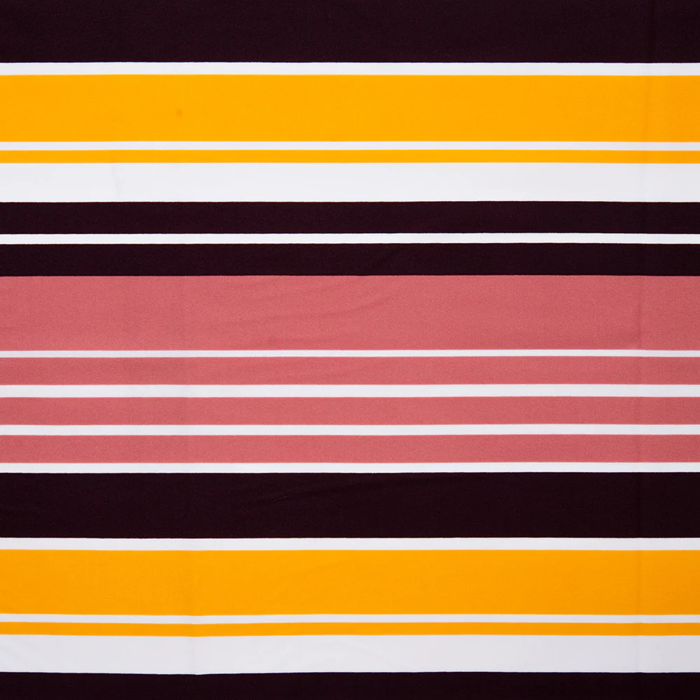 Bathing Suit Print - Stripes - Yellow / Pink