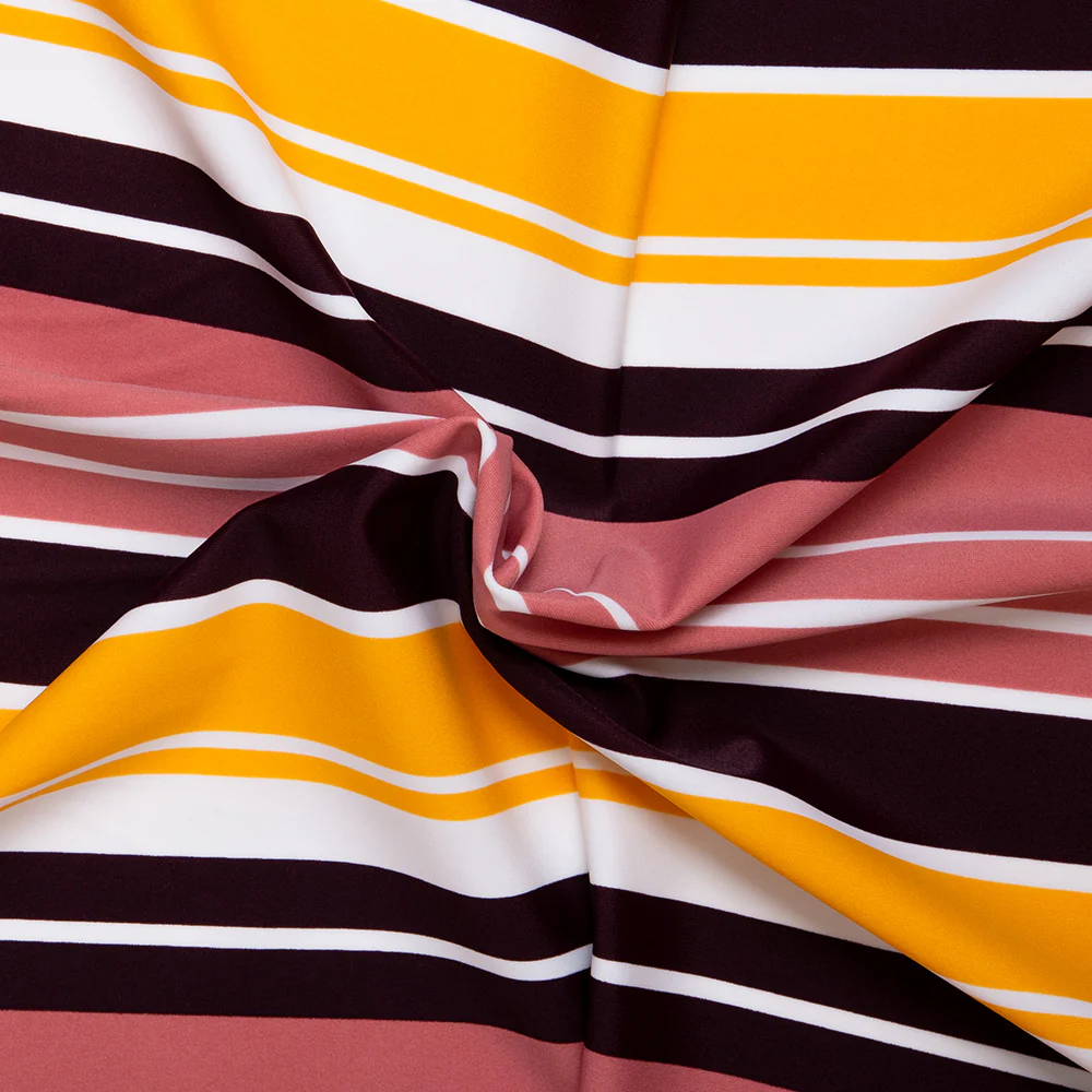Bathing Suit Print - Stripes - Yellow / Pink - Image 2