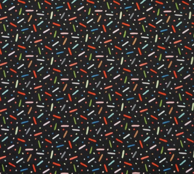 black sprinkles