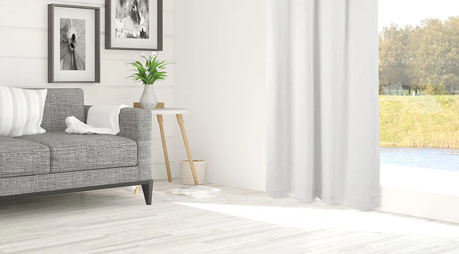 Blackout Grommet curtain panel - Kono - White - 54 x 85'' - Image 3