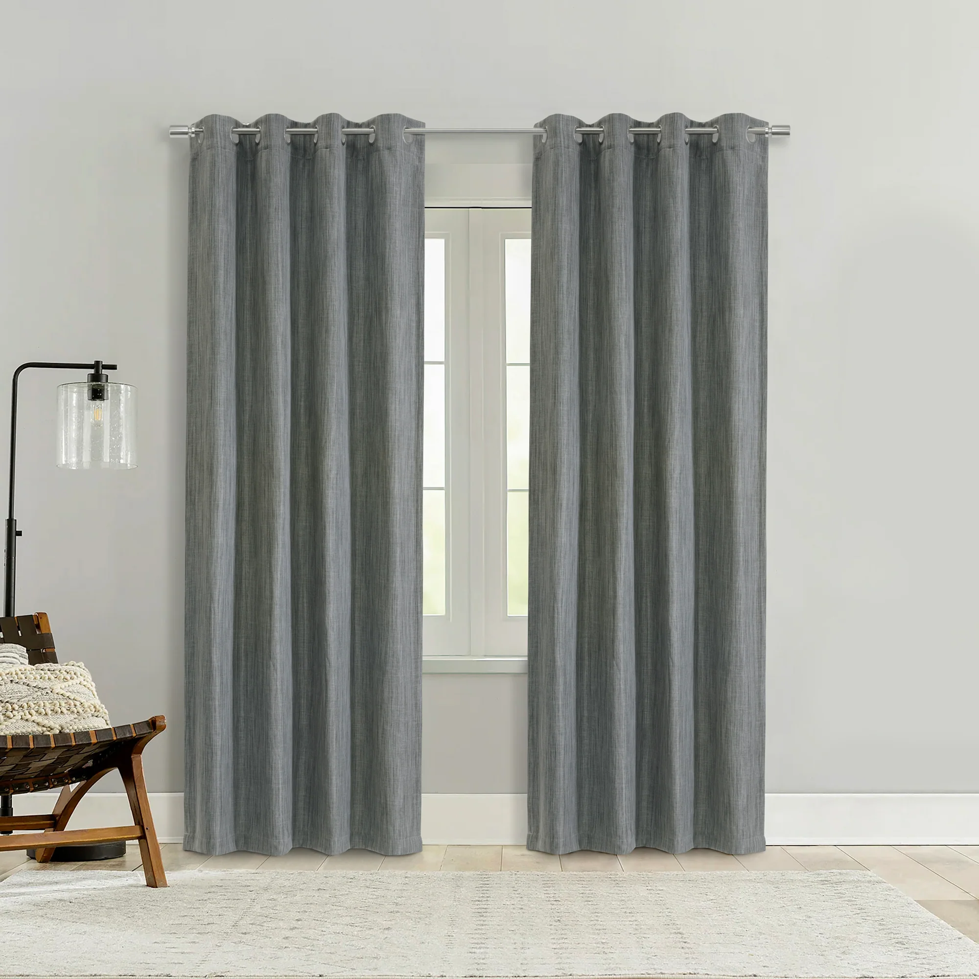 Blackout Grommet curtain panel - Thermal Plus - Bryson - Grey